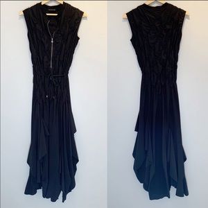 MARITHE FRANCOIS GIRBAUD Black Asymmetrical Dress